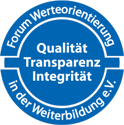 Logo "Lehrtrainer zertifiziert durch DVNLP"